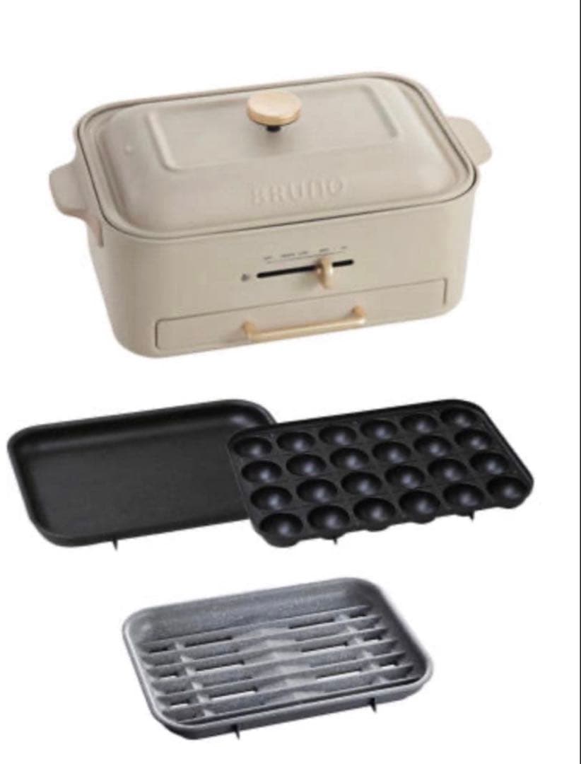 BRUNO コンパクトグリルホットプレート グレージュ