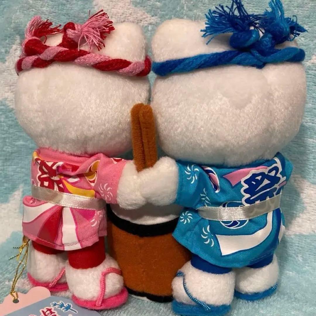 ハローキティ、ダニエル　祭りドール　はっぴドール　太鼓付き　平成レトロ　激レア