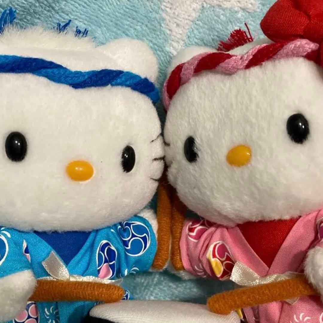 ハローキティ、ダニエル　祭りドール　はっぴドール　太鼓付き　平成レトロ　激レア