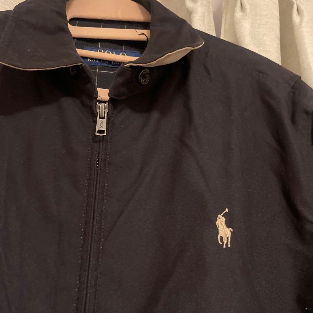 Ralph Lauren 黒 ジャンパー ポロロゴ刺繍
