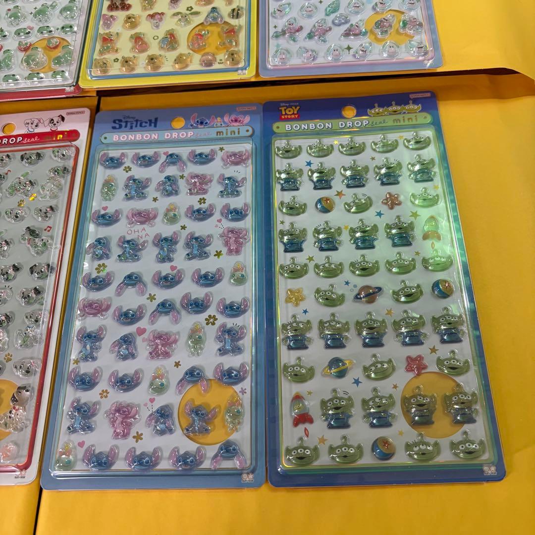 【正規品】ボンボンドロップシール　ミニ　ディズニー　 全8種セット　mini