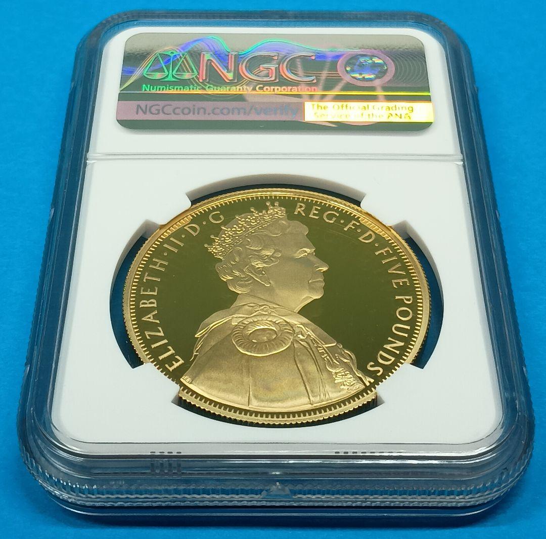 2012 イギリス ダイヤモンドジュビリー £5 銀貨 NGC PF69UC
