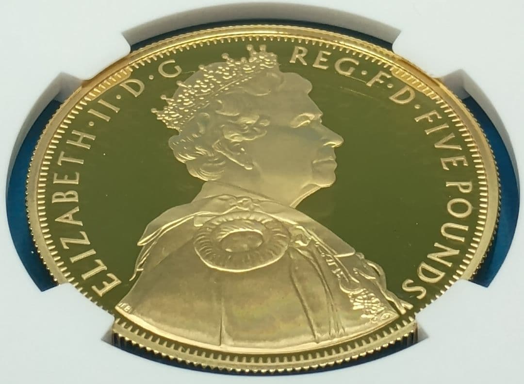 2012 イギリス ダイヤモンドジュビリー £5 銀貨 NGC PF69UC