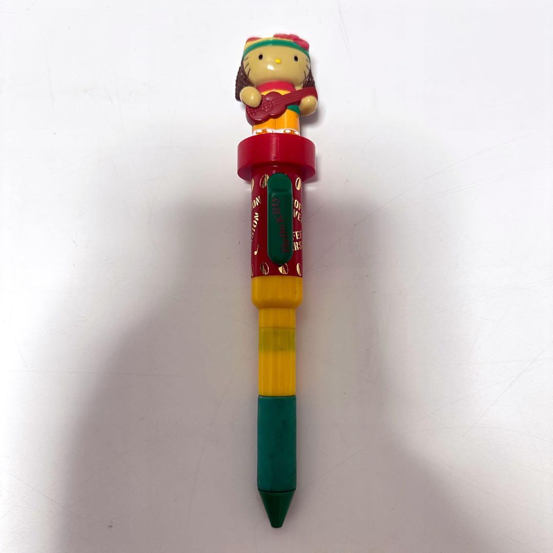 平成レトロ　ハローキティ　レゲエ　ボールペン　ラスタカラー　コーヒーバージョン