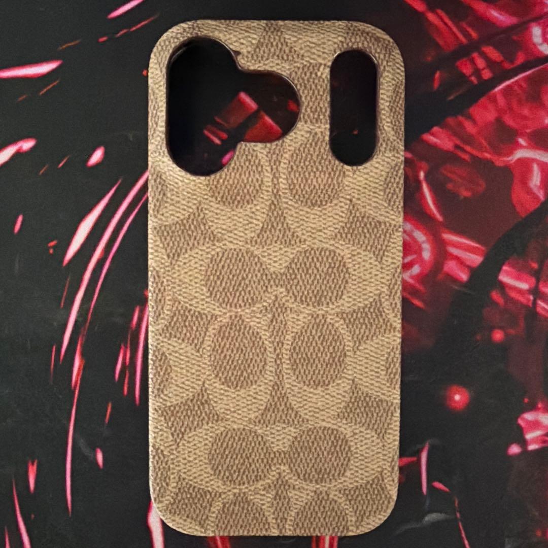 COACH Slim Wrap Case iPhone用ケース ブラウン