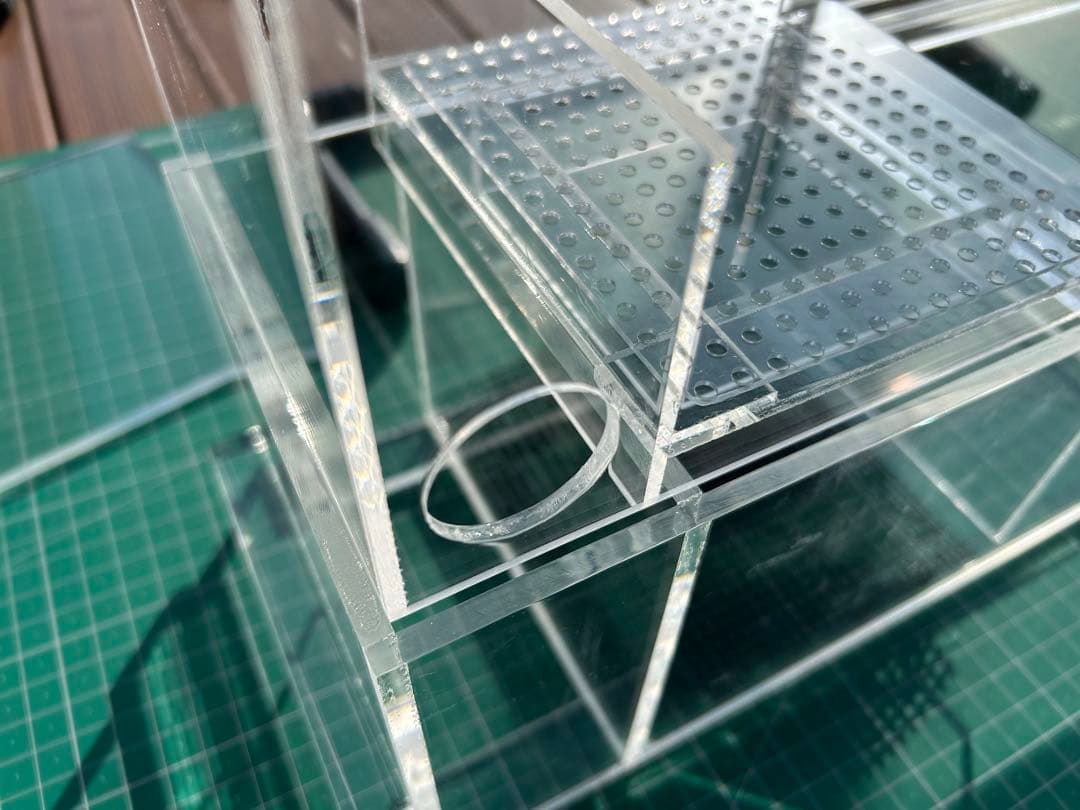 60cm水槽用　アクリル製上部濾過槽アクアポニックス仕様