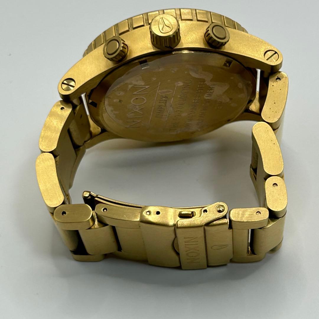 【美品】NIXON THE 51-30 CHRONO 黒金 腕時計 動作良好