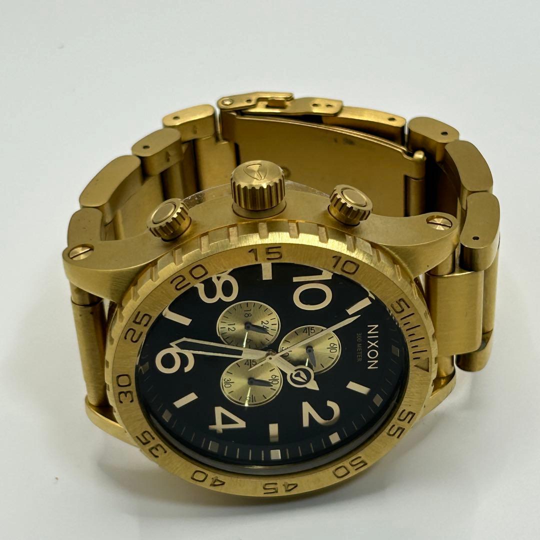 【美品】NIXON THE 51-30 CHRONO 黒金 腕時計 動作良好
