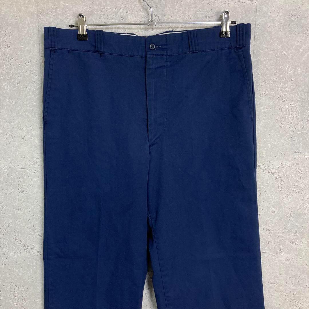 ３枚SEARS PERMA PREST 80sネイビーチノパンワークW36L32