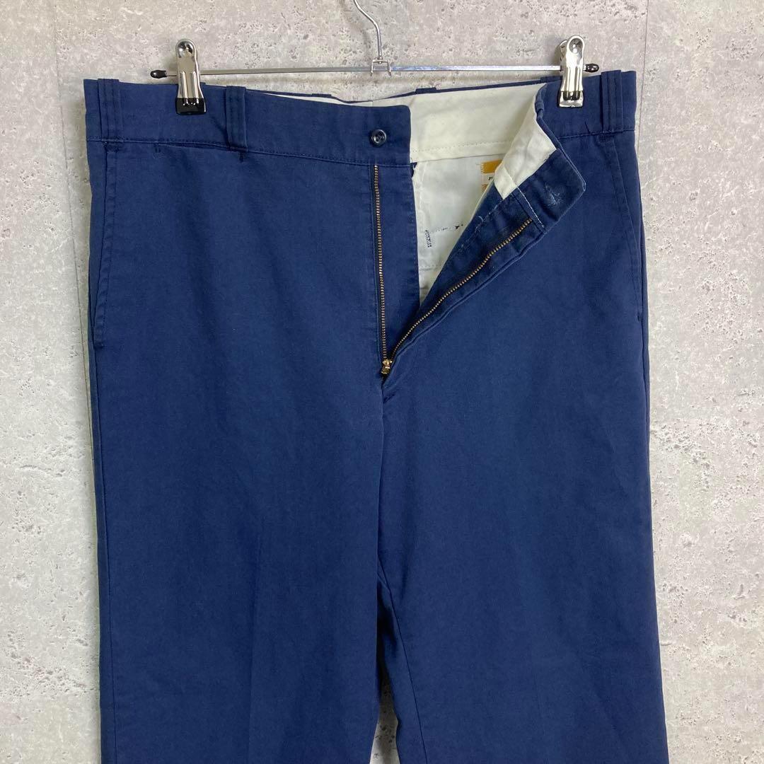 ３枚SEARS PERMA PREST 80sネイビーチノパンワークW36L32