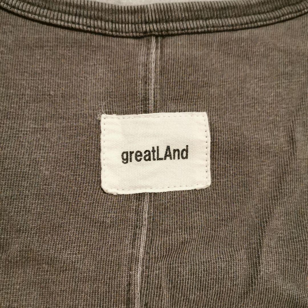 greatLAND オリジナル チャド タンクトップ ピグメントダイ ブラック