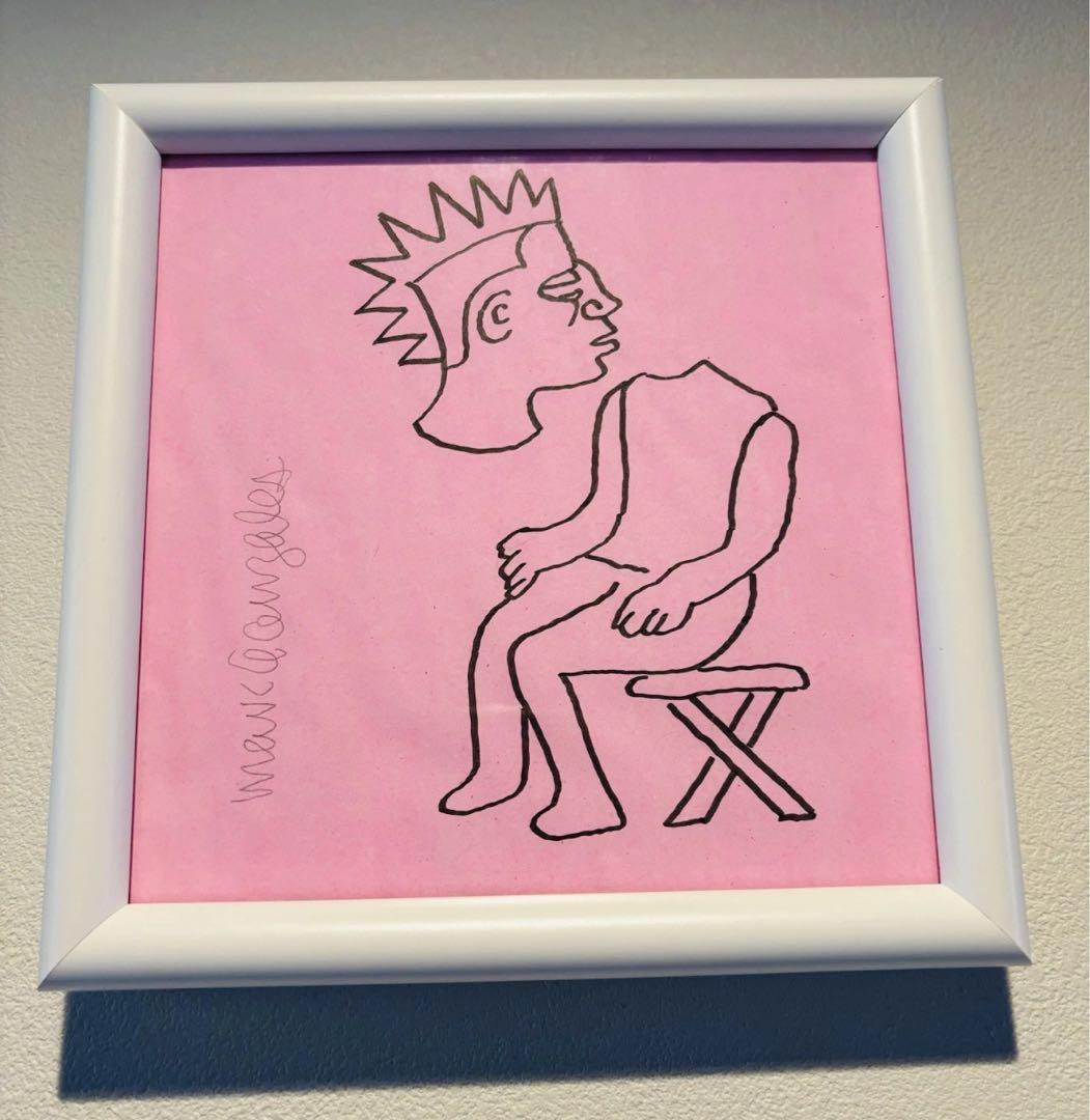 mark gonzales マークゴンザレス 原画 gonz 額入　直筆サイン