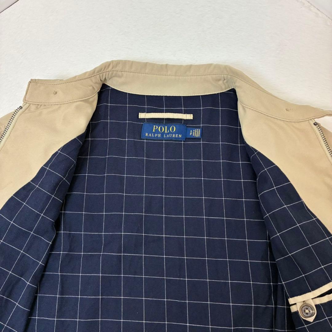 ポロラルフローレン　スウィングトップ　ベージュ　ポニー刺繍　総裏地　Sサイズ