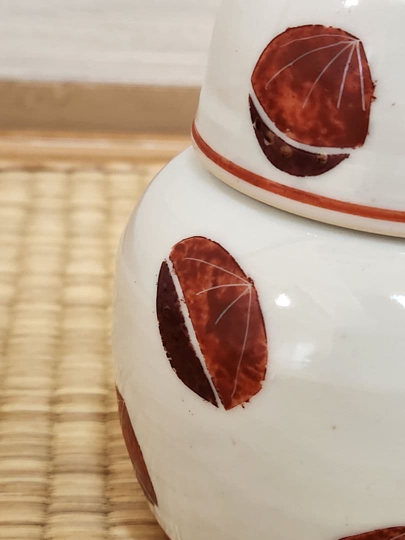 前田正博　栗　蓋付き小物入れ　茶入れ　蓋物