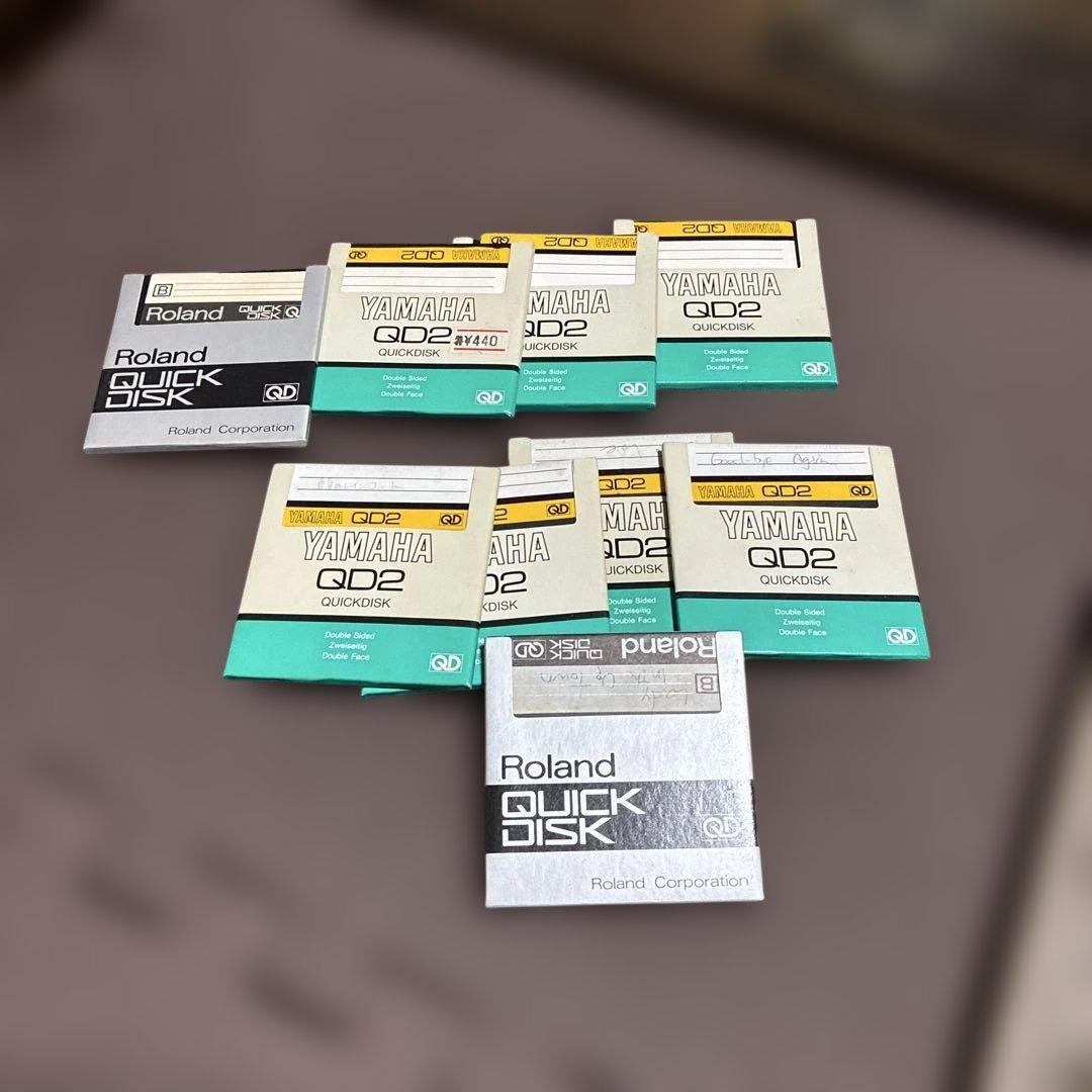 YAMAHAヤマハ QD2 クイックディスク7枚 ローランドクイックディスク2枚