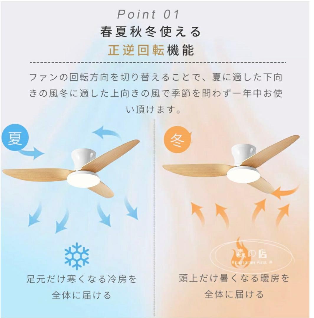 [未使用品] LEDシーリングファンライト DCモーター 36インチ