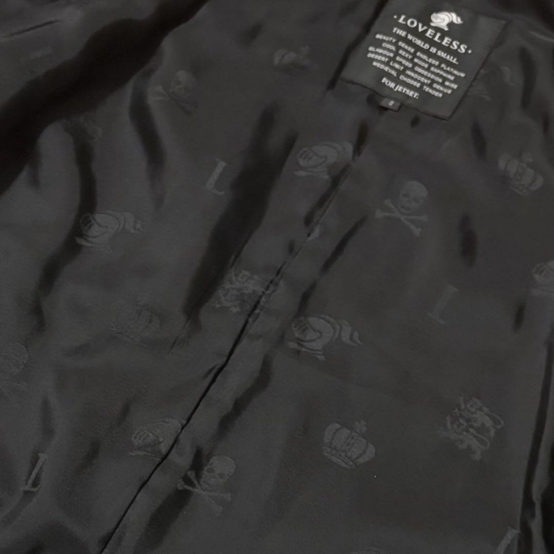 LOVELESS シングルライダース 羊革 ジャケット M アイボリー ベージュ