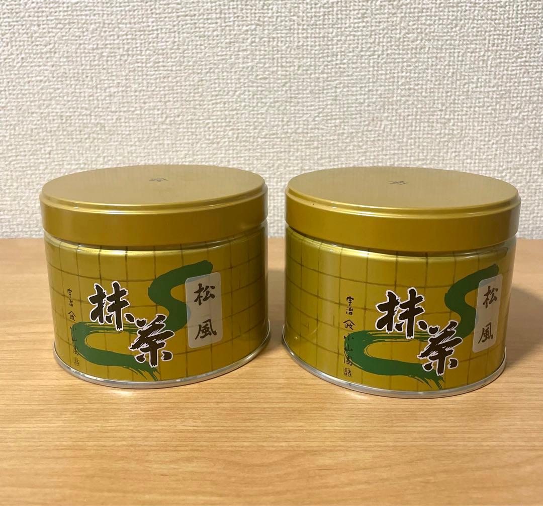 山政小山園抹茶 松風150g 2缶　（1缶外箱に傷あり）
