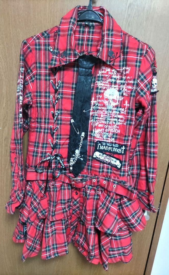 グレー チェック柄 キュロット