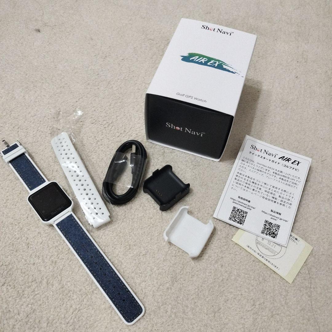 Shot Navi AIR EX ゴルフ GPS ウォッチ 保証付 ほぼ新品