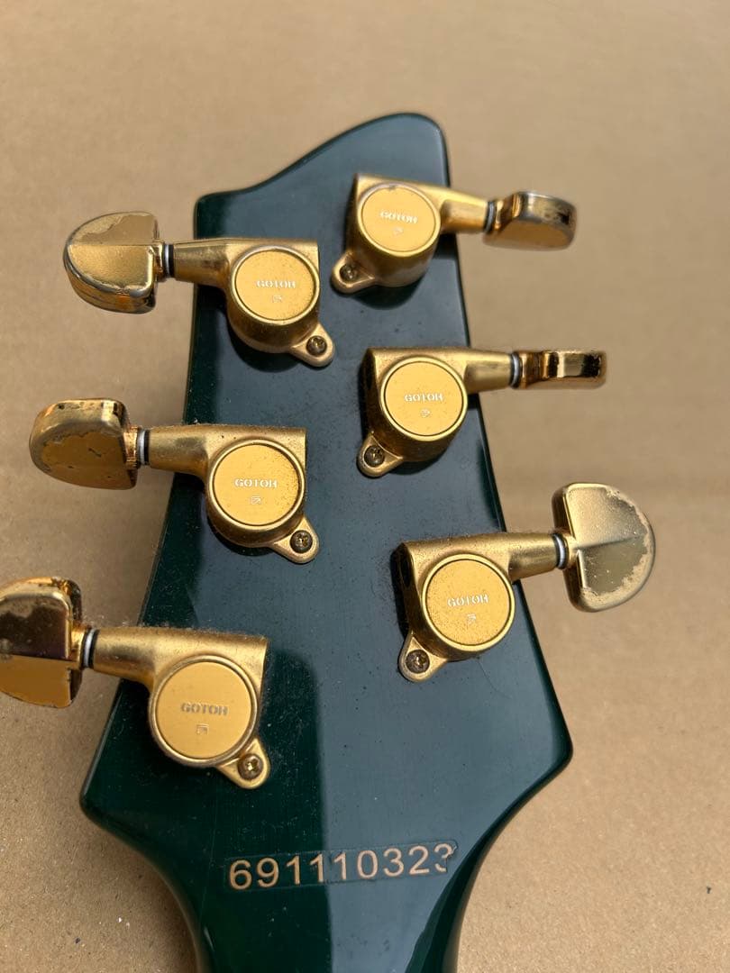 アリアプロ2 オリジナルカスタム ボディ GOTOH グリーン エレキギター