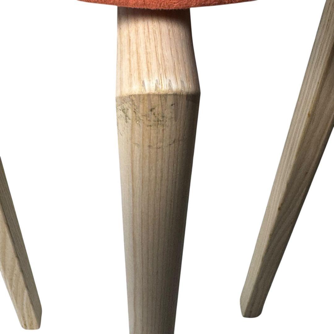 美品　匠工芸 マッシュルームスツール　Sサイズ　オレンジ