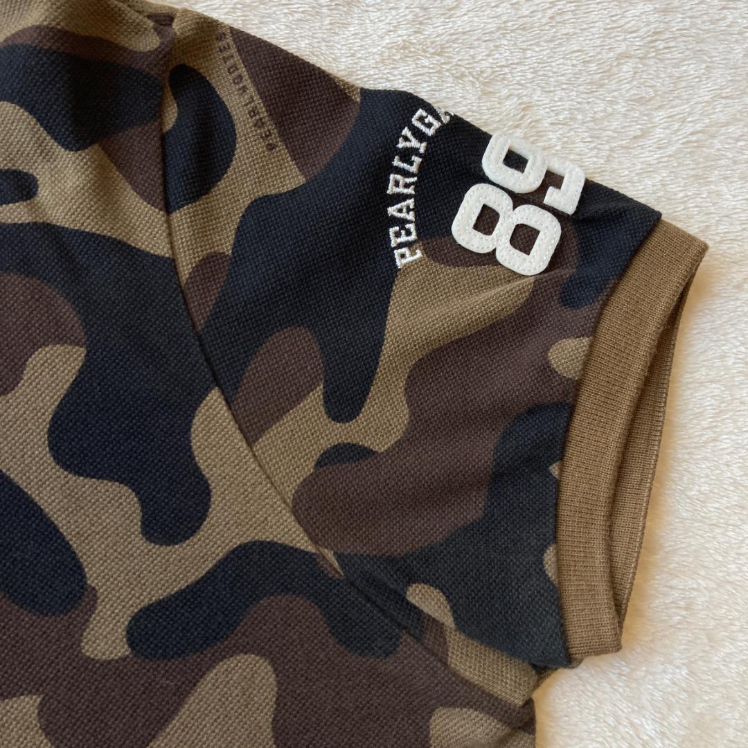 1257 パーリーゲイツ PEARLY GATES ポロシャツ 迷彩 茶 1