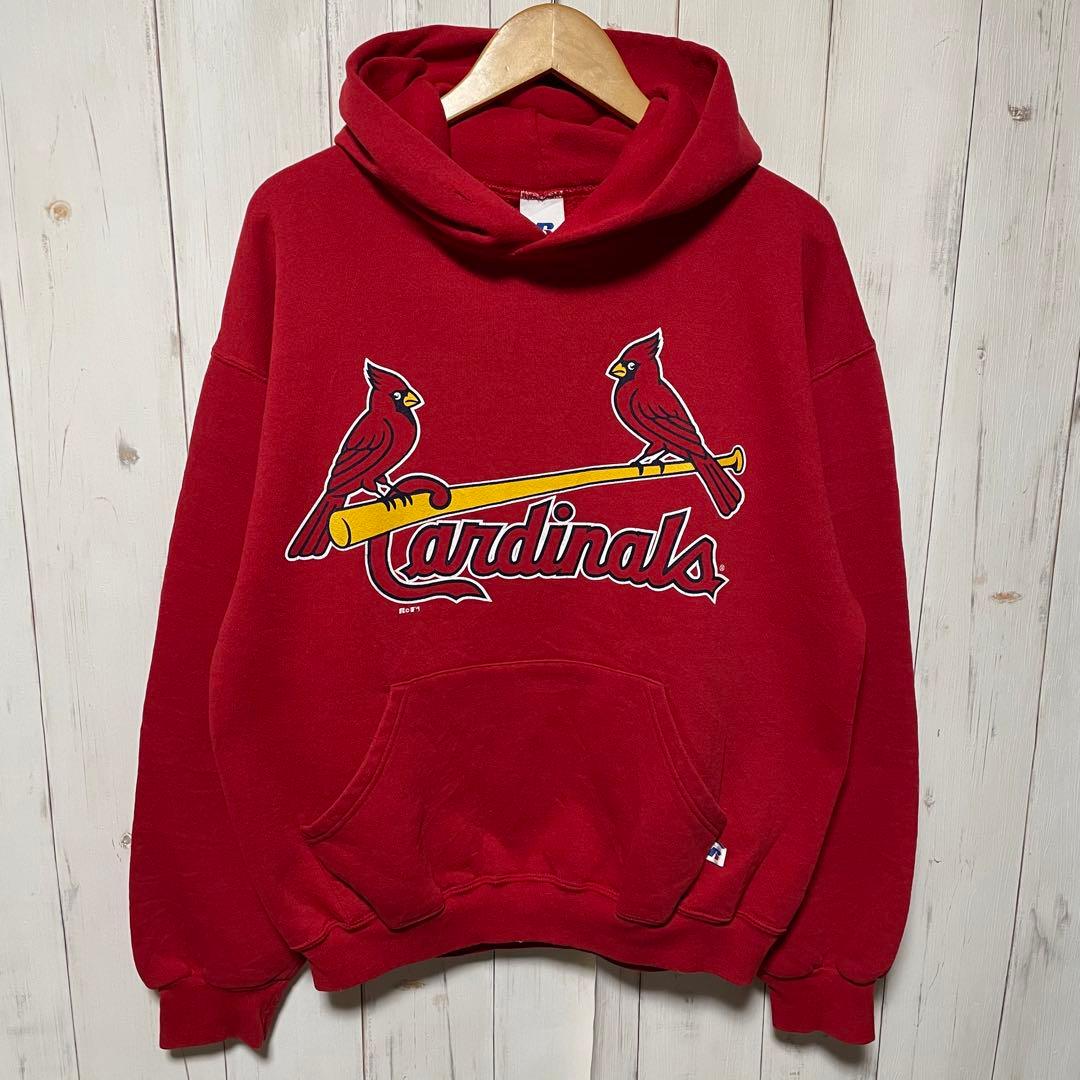 90s RUSSELL ラッセル MLB カージナルス ビッグロゴ パーカー