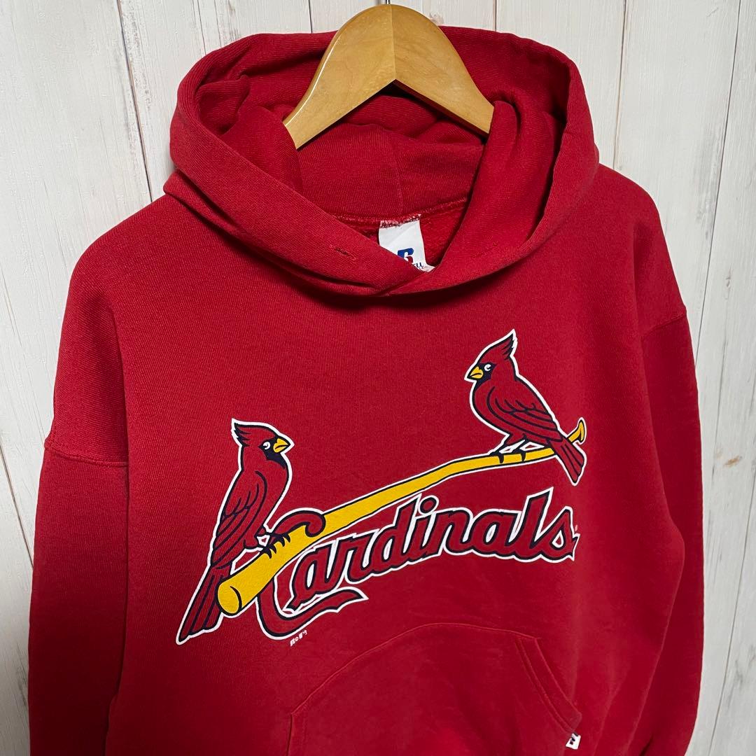 90s RUSSELL ラッセル MLB カージナルス ビッグロゴ パーカー
