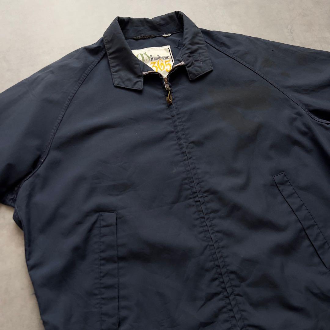 60s USA製 ハリントン ジャケット スウィングトップ ヴィンテージ 茄子紺