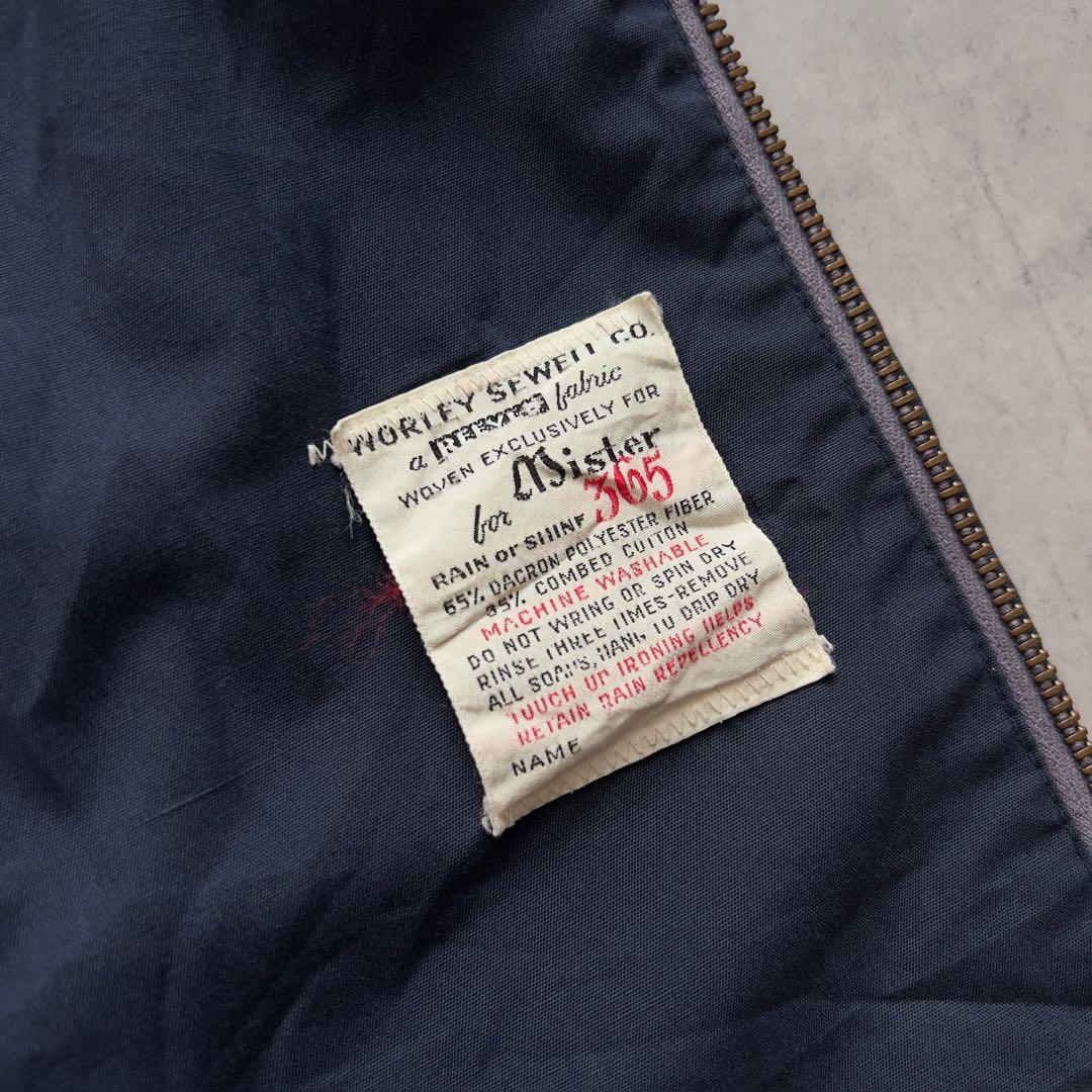 60s USA製 ハリントン ジャケット スウィングトップ ヴィンテージ 茄子紺