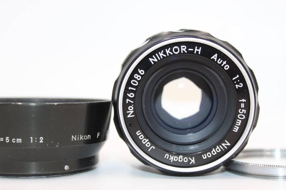 カビ曇り無 NIKKOR-H Auto 50mm F2 ＋ 純正メタルフード