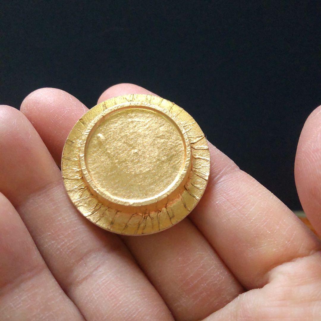 お値下げ。茶道具 萩焼大野瑞峰作　肩付茶入　新宮内間道仕服　共箱入