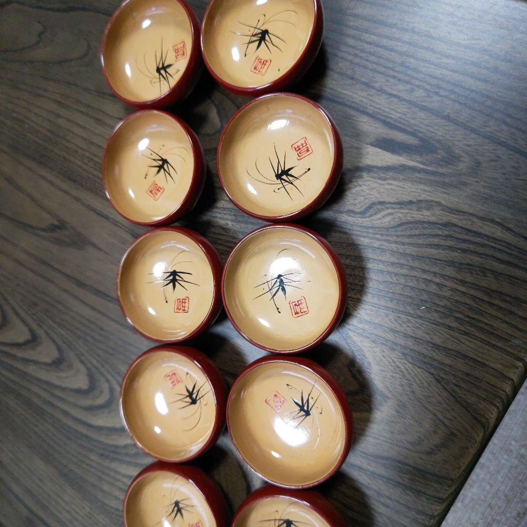 輪島塗　お皿＆お猪口10客