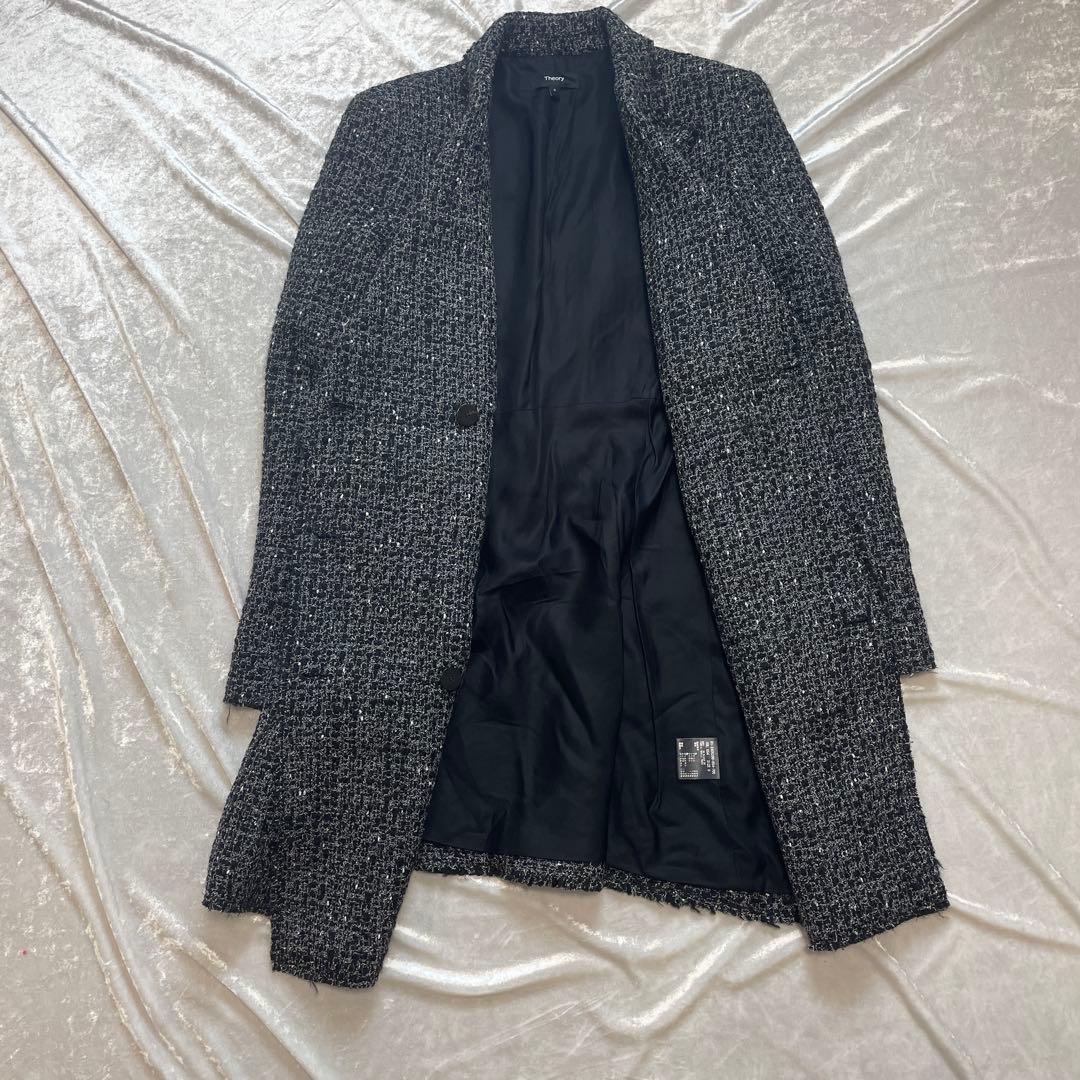 Theory ダブルブレスト チェスターコート 0 ジャケット　コート　アウター
