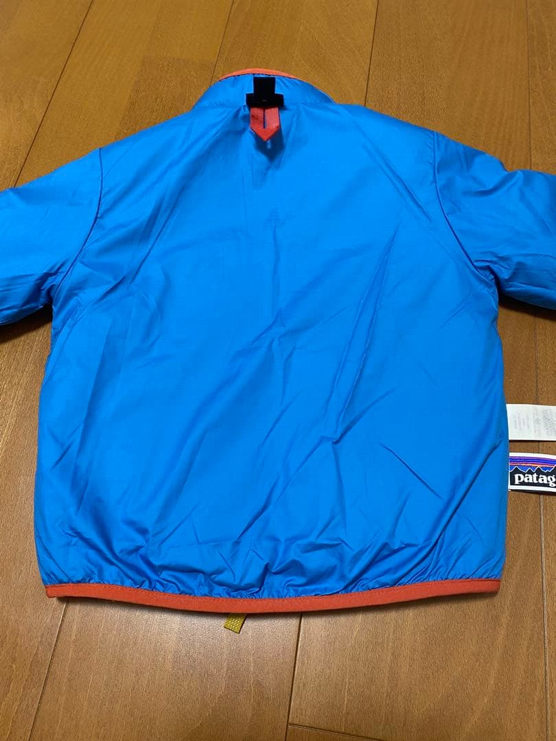 patagonia フリースジャケット ベージュ/青/オレンジ　２Ｔ