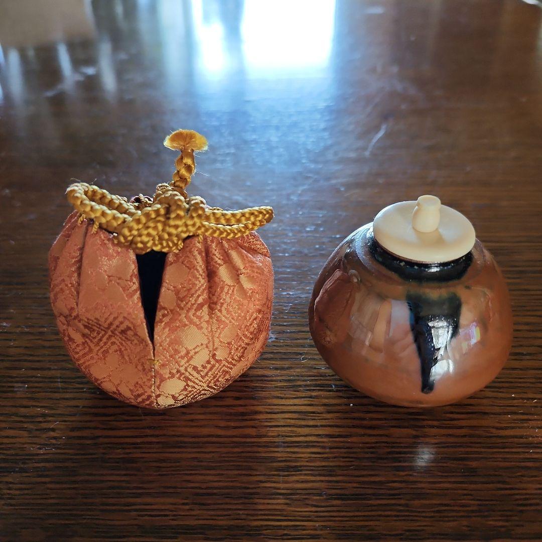 茶道具 　高取焼　茄子茶入　高取喜恵作