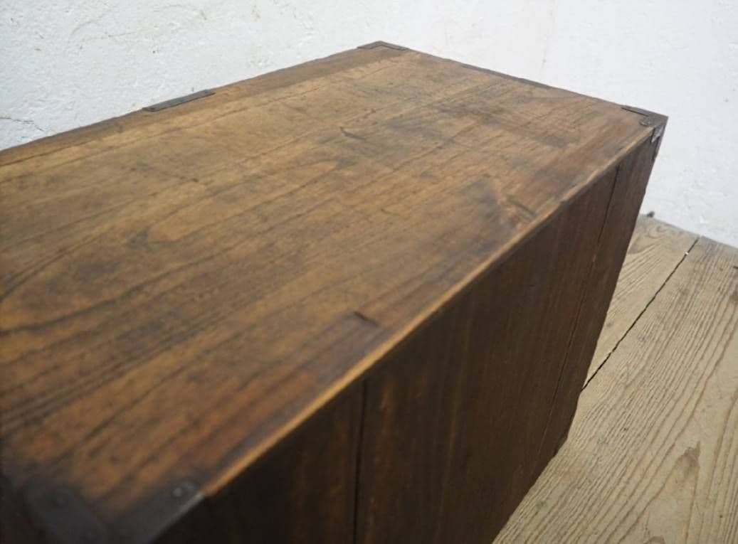 1033 アンティーク　小箪笥　タンス　チェスト　陳列台　収納棚　レトロ