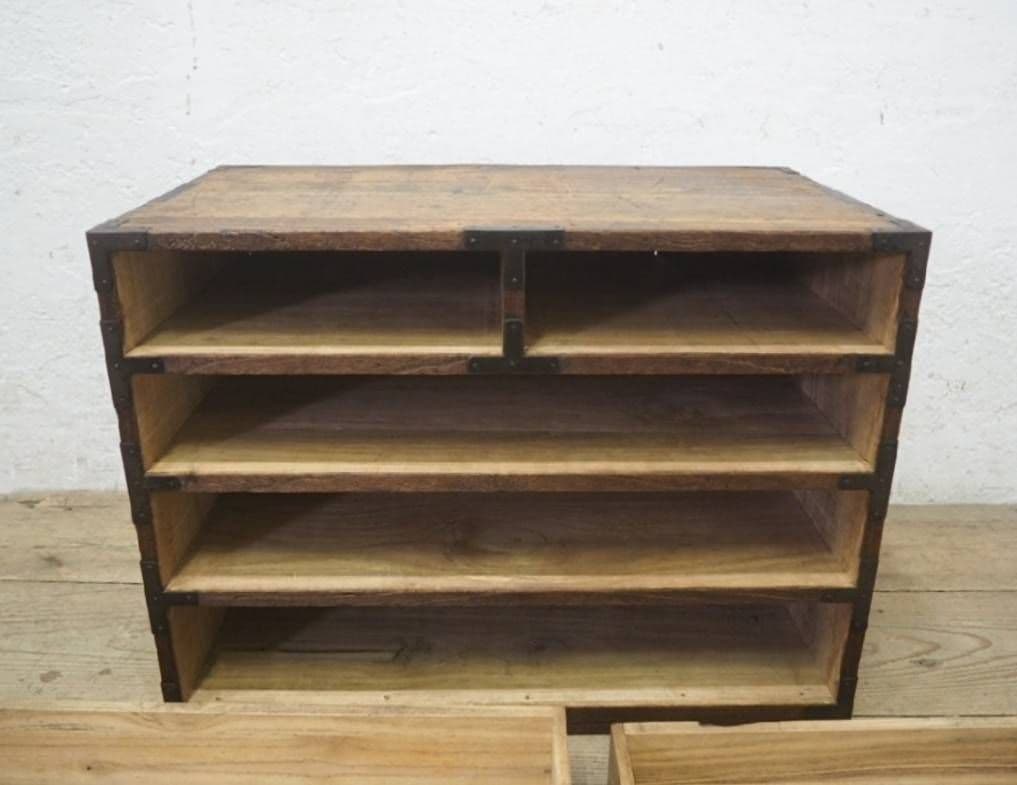 1033 アンティーク　小箪笥　タンス　チェスト　陳列台　収納棚　レトロ