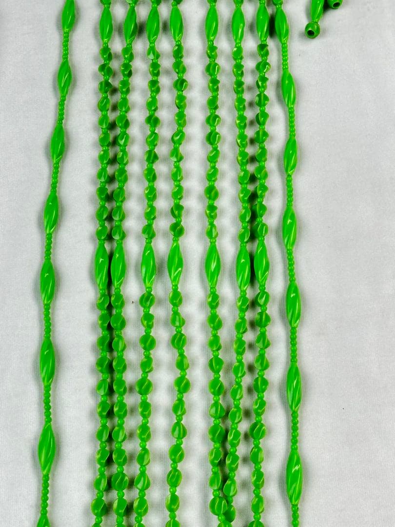 昭和レトロ　珠のれん　玉のれん　当時物　人気の緑　レトロ