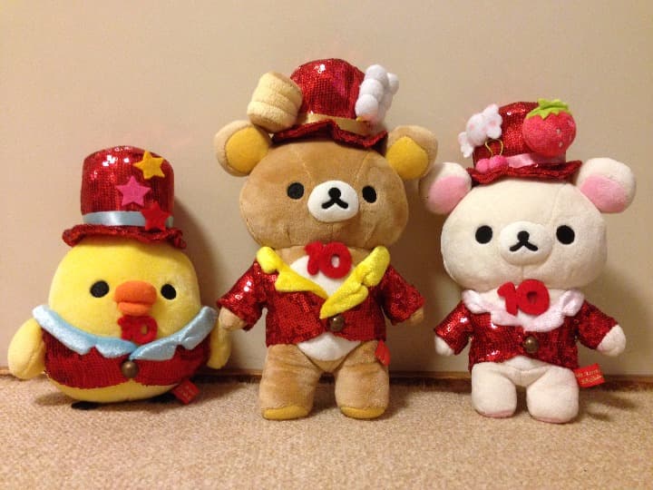 リラックマ10周年記念♪タキシード♪リラックマ＆コリラックマ＆黄色い鳥ちゃん