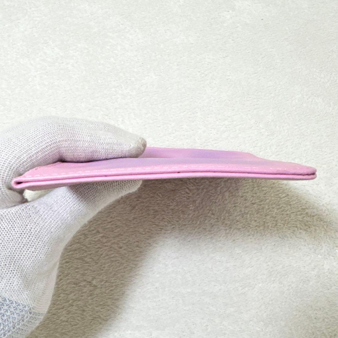 美品✨CHANEL ケース　ココマーク　レザー　ピンク　パープル