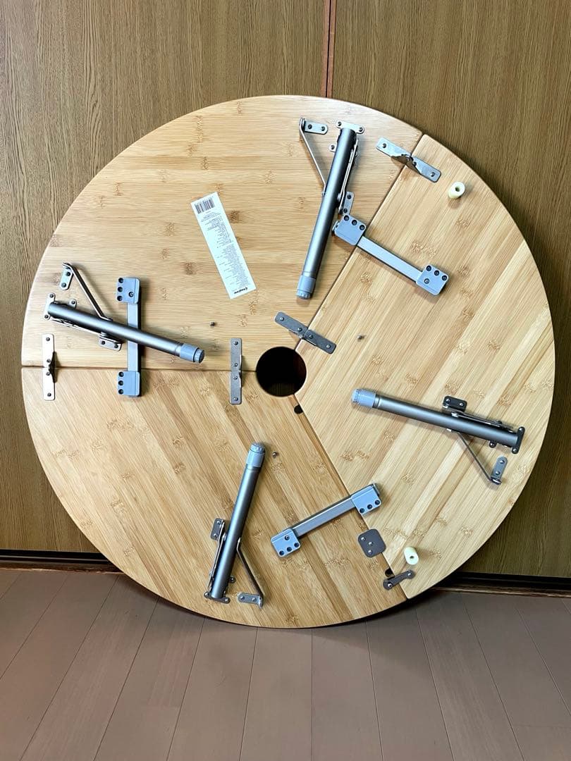 KingCamp BAMBOO 9595 アウトドアテーブル ナチュラル