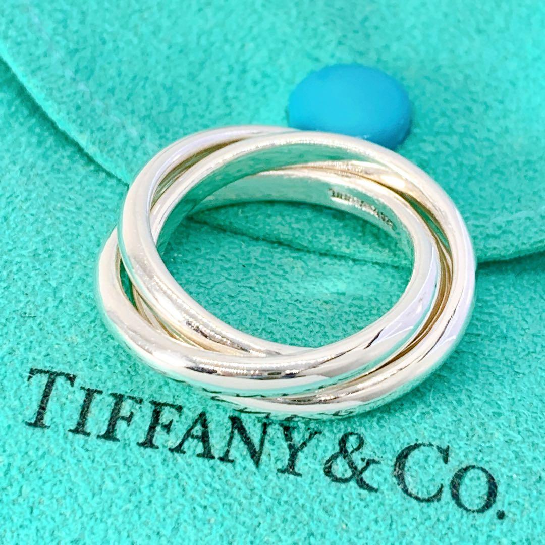 美品 ティファニー トリニティ リング 約12号 シルバー925