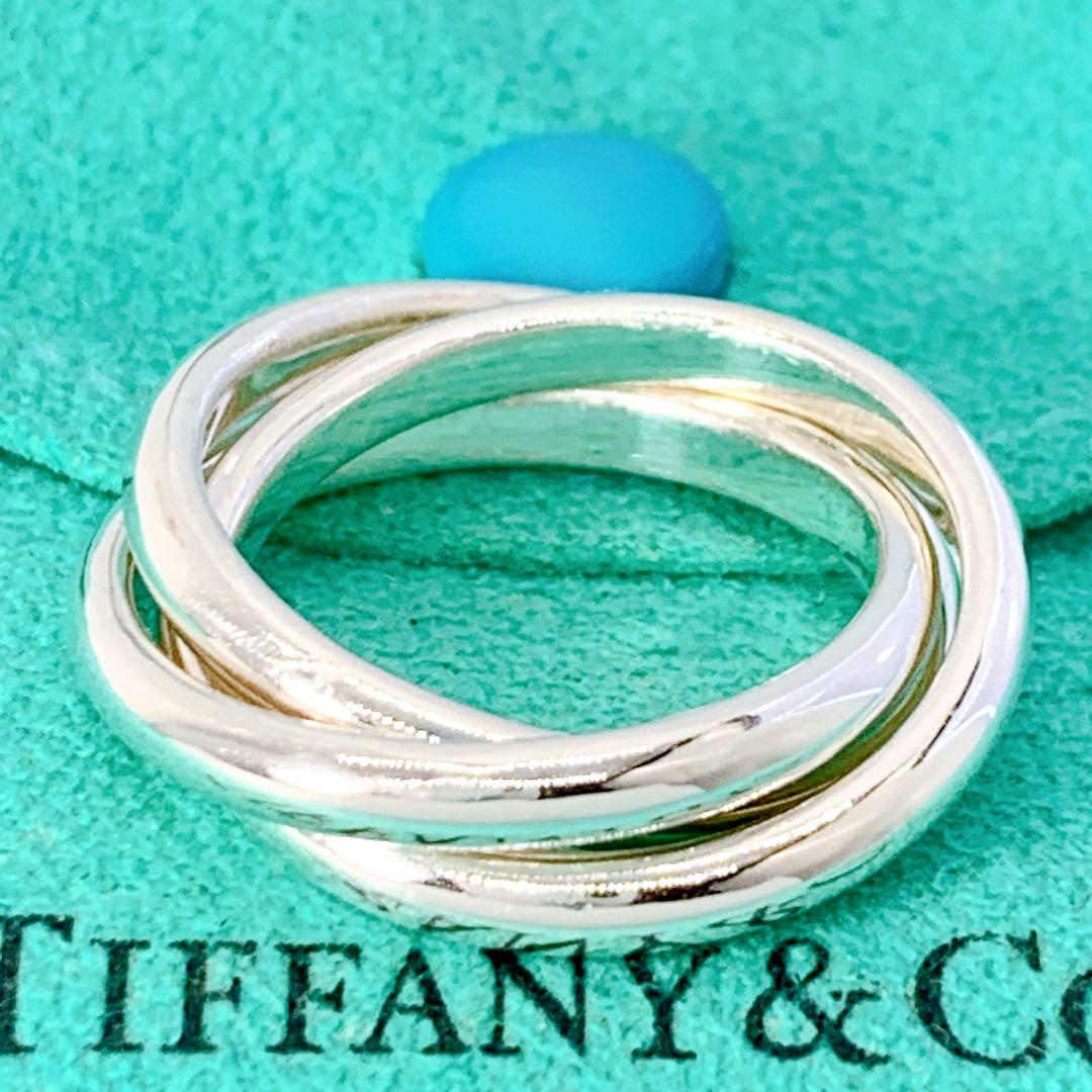 美品 ティファニー トリニティ リング 約12号 シルバー925