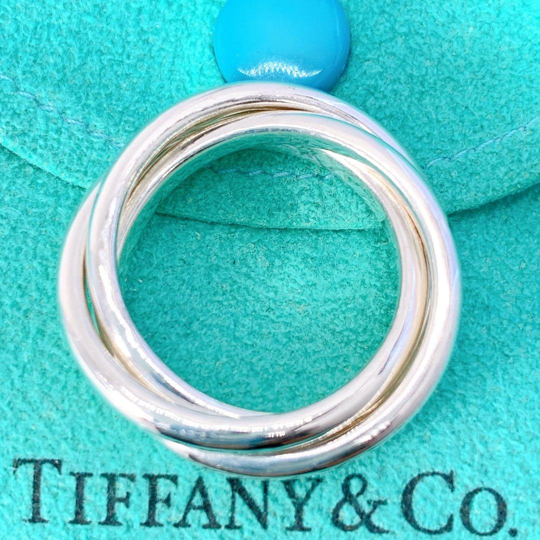美品 ティファニー トリニティ リング 約12号 シルバー925