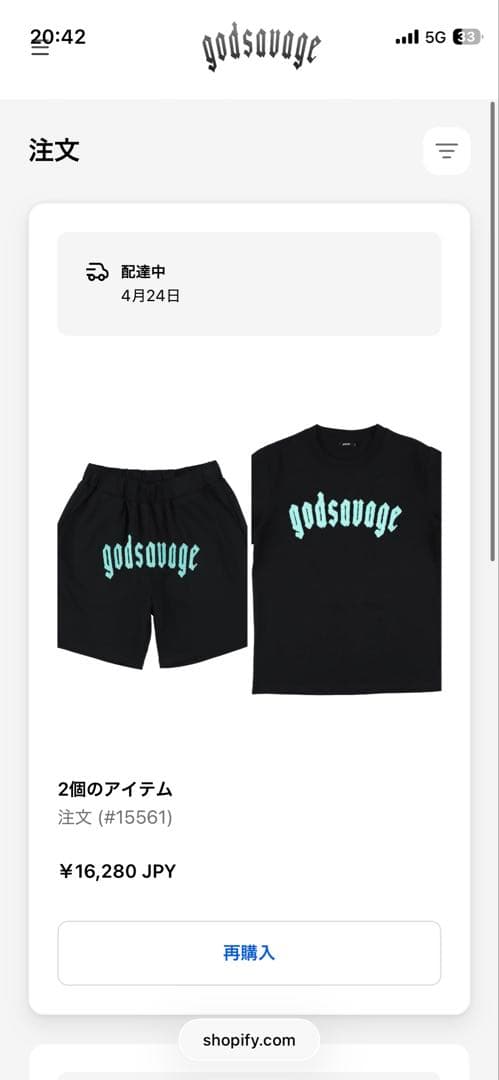 godsavage セットアップ