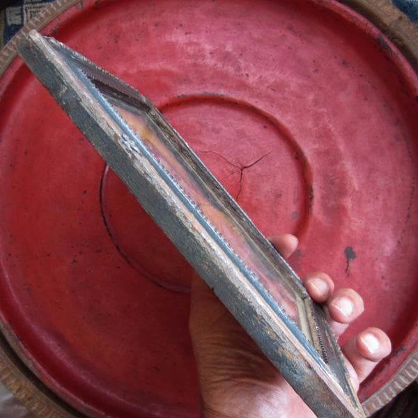 インドの古い宗教絵画　額装　ベビークリシュナ　アンティーク