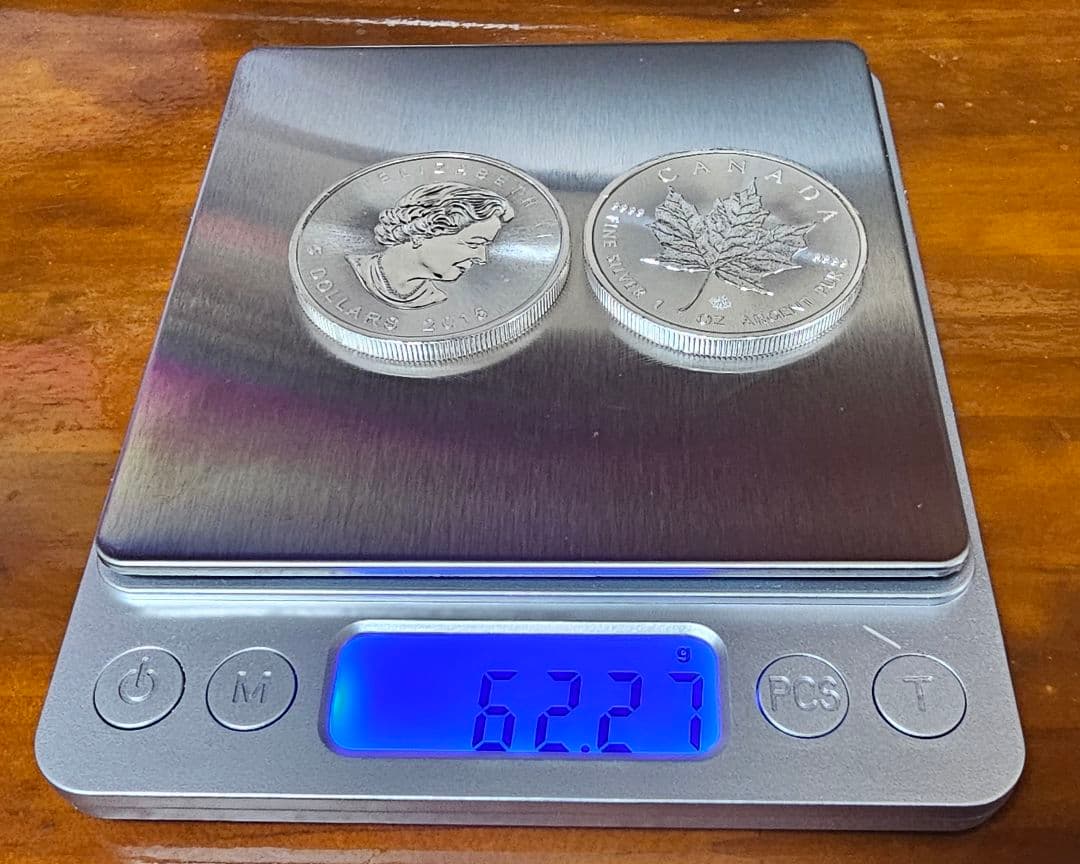 カナダメイプル2015, 9999純銀 1オンス x25枚