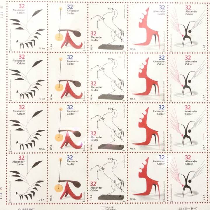 Alexander calder 切手 額装